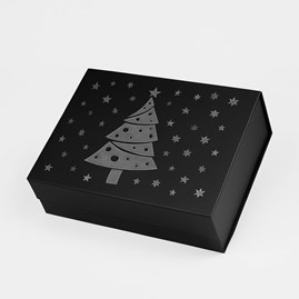 Pudełko Magnetyczne Christmas Czarny 330x255x115mm (zew)A4