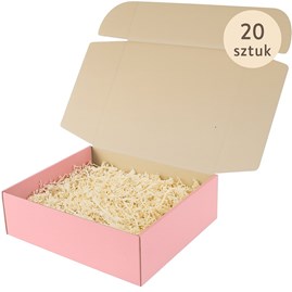 karton fasonowy, karton różowy, opakowanie paczkomat A, pudełko e-commerce, karton 300x240x70