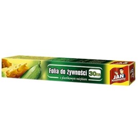 JN Folia do żywności z ostrzem w pudełku 30m
