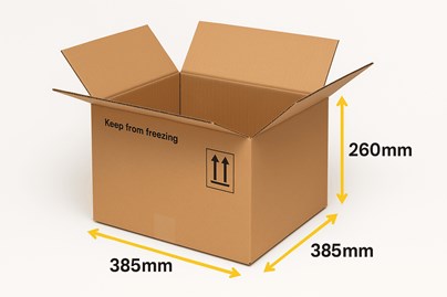 Karton Klapowy 385x385x260mm 5w EB640 z nadrukiem