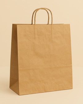 Torba Papierowa Brązowa Gładka