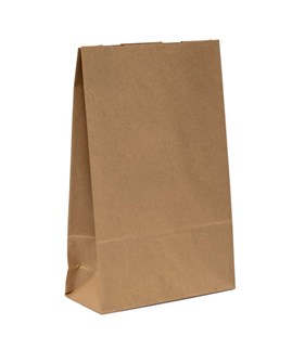 Pakiet - Torba prezentowa 240x100x360 BRĄZOWA GŁADKA 10 szt