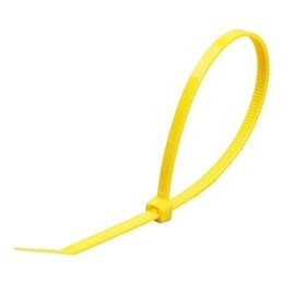 Żółte opaski zaciskowe 100 szt  300/4,8 mm wiązka
