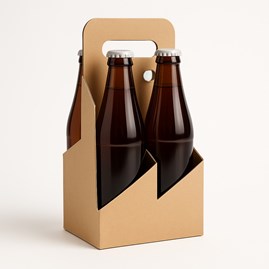 Karton na 4 piwa 135x135x320mm koszyk skrzynka