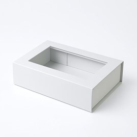Pudełko Magnetyczne Białe z okienkiem 200x150x55mm(zew)