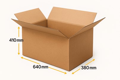 Karton Klapowy 640x380x410mm Paczkomat Inpost Gabaryt C Fala EB 580 g
