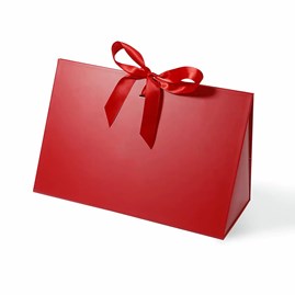 Torba Czerwona z Wstążką 305x152x190mm (zew) L Torba Na Upominki