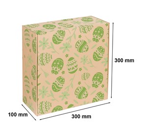 Karton wykrojnikowy 300x300x110 ZIELONE PISANKI