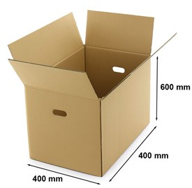 Mocne pudło przeprowadzkowe  600x400x400mm C500 z uchwytem