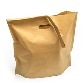 Papierowa torba cateringowa i pojemnik na jedzenie