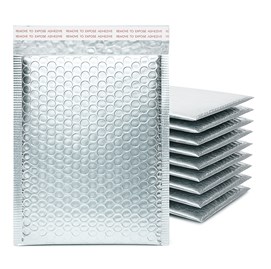 Koperta Metaliczna 270x350mm Srebrna - 100 szt