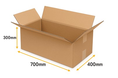Karton Klapowy 700x400x300mm pięciowarstwowy gruby EB650